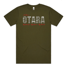 Load image into Gallery viewer, E Tu Otara Army Green Tee
